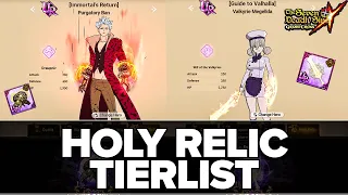 Ranking Every BIRD Holy Relic In The Game Tierlist!! | 7DS: Grand Cross