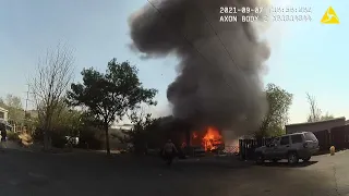 Washoe County Sheriff's Office response to structure fire on Ted Court, September 7, 2021