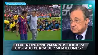 Florentino Pérez: "Quiero felicitar al Barça por el fichaje de Neymar" (Punto Pelota