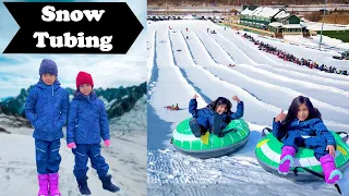 Kids Snow Tubing | Toddlers snow activity | Snow Tubing