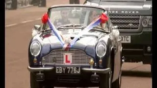 Royal Wedding 2011 . Leaving in an Aston Martin. Finale.