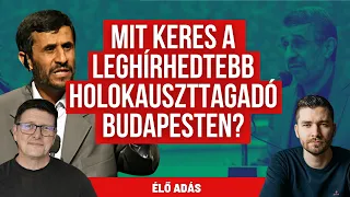 🔴 Élőben: Mahmud Ahmadinezsád tartott előadást a Nemzeti Közszolgálati Egyetemen