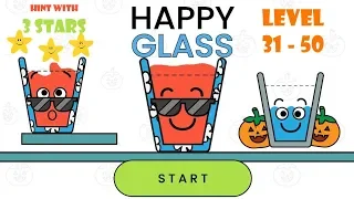 Happy Glass Level 31 to 50 Walkthrough 3 Stars