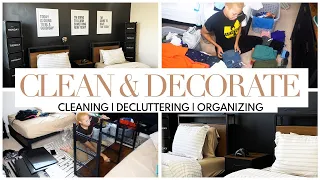 TWO DAY CLEAN AND DECORATE WITH ME  CLEAN DECLUTTER ORGANIZE / CLEANING MOTIVATION