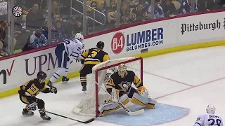 Connor Brown 13th Goal of the Season! 2/17/2018 (Toronto Maple Leafs  at Pittsburgh Penguins)