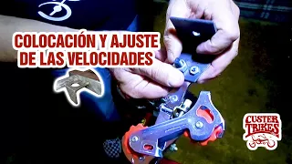 Colocación y ajuste de las velocidades de la tricicleta Custer