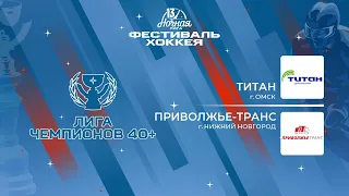 Титан (Омск) — Приволжье-Транс (Нижний Новгород) | Лига Чемпионов 40+ (04.05.2024)