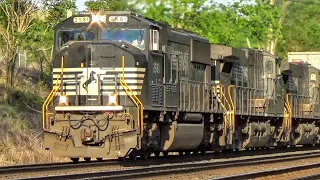 NS SD70M 2581 Leads Two Dash 9's on a Westbound Intermodal in Glenfield, PA - 5/8/2019