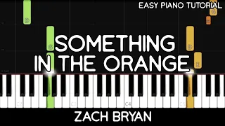 Zach Bryan - Something In The Orange (Easy Piano Tutorial)