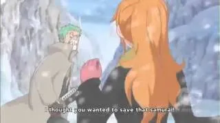 One Piece++ Sanji In Nami's Body Moment with Zoro
