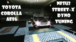 NEED FOR SPEED UNDERGROUND 2 | Corolla Street-X Dyno tuning | [4K 60FPS]