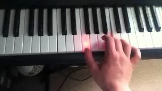 How to play intro to awake and alive on piano