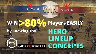 Last Fortress - Hero Lineup Concepts that Win Over 80% Players Easily