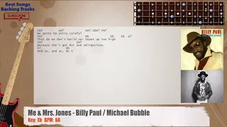 🎻 Me & Mrs. Jones - Billy Paul / Michael Bubble Bass Backing Track with chords and lyrics