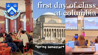 first day of class at columbia! (college vlog), *realistic*