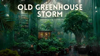 Rain in the Greenhouse - 8h Rain ambience for Relaxing | Studying | Sleeping