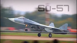 Su-57 Powerful Displays at MAKS 2013 [Remastered] - HD