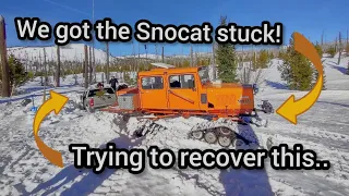 Epic Snocat Recovery!  Stuck for a month and half!