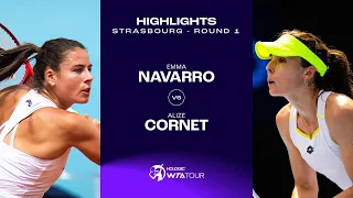 Emma Navarro vs. Alizé Cornet | 2024 Strasbourg Round 1 | WTA Match Highlights