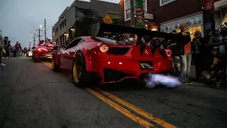 Ferrari 458 GT3 SHOOTING FLAMES With Thousands of People!