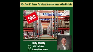 Furniture Manufacturing Business - SOLD!