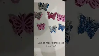 Borboletas de e.v.a para dar aquele charme nos presentes 🦋 #presentes #lembrancinhas #pinterest