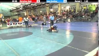 FILA Cadet 69 KG Christian Bahl vs. Joey Gunther