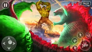 Siren Head Godzilla Fight 3D Simulator- King Kong  Siren Head Fighting Into City - Android GamePlay