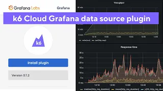 How to install and use the k6 Cloud Grafana data source plugin
