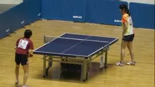 Japan Table Tennis WS; Yui Hamamoto vs Aki Tobinaga 2013.1.16