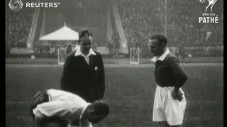 ENGLAND:  SPORTS: Scotland: defeat England  5 -1 soccer at Wembley 1928 (1928)