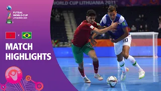 Morocco v Brazil | FIFA Futsal World Cup 2021 | Match Highlights