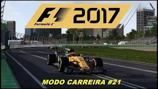 F1 2017 MODO CARREIRA #21 (AUSTRÁLIA):TIVE SORTE COM O SAFETY CAR E O PIT STOP DE QUASE 1 MINUTO