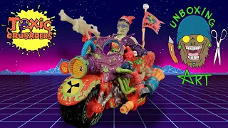 Vintage Toxic Crusaders Smogcycle and Bonehead Figure Review