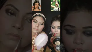 Aleya Ghosh(paro) vs Pavitra Punia(mohini) Makeup Look🥰 #naagmani #makeup #chudail #naagin #shorts