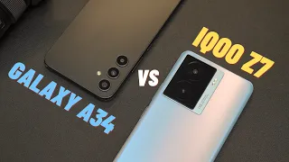 DUEL MAUT MIDRANGE 4 JUTAAN TERBAIK!!! IQOO Z7 5G vs GALAXY A34 5G