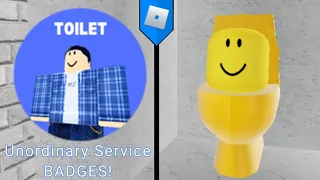 HOW TO GET Unordinary Service BADGES! The Talking NPC (ROBLOX)