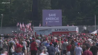 Thousands pack Lorain County Fairgrounds for rally featuring former President Donald Trump