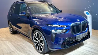 NEW BMW X7 2023 (FACELIFT) - FIRST LOOK & visual REVIEW (Tanzanite Blue, M Sport)