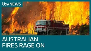 Firefighter killed as Australian wildfires rage on | ITV News