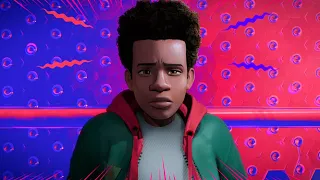 Miles Meets Spider-Man Scene - Spider-Man Into the Spider-Verse (2018) 4K Movie Clip