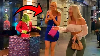 Grinch Scary Prank - Craziest and Funniest Reactions| Bushman Prank 2022