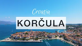 KORCULA 4K by DRONE | Bird's eye view of Korčula| Korcula Drone 4K | Croatia 4K | Korčula 4K