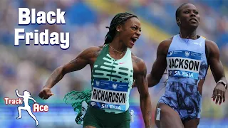 Shericka Jackson Battles Sha'Carri Richardson & Gabby Thomas in 200m Final at Worlds (Aug. 25, 2023)