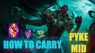 HOW to CARRY with PYKE MID in LOW ELO