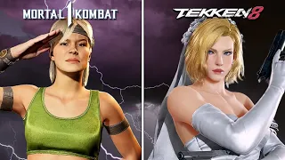 Tekken 8 vs Mortal Kombat 1 - All Character Graphics Comparison (4K 60FPS)