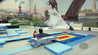 BRUNO Mario (CAN) - 2018 Trampoline Worlds, St. Petersburg (RUS) - Qualification Double Mini R1