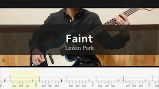 Linkin Park - Faint - Bass Cover TAB
