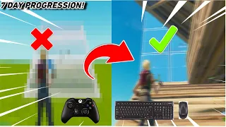 1 Week Fortnite Keyboard and Mouse Progression(Controller to KBM)