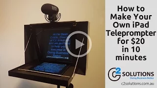 How to Make Your Own iPad Teleprompter for $20 in 10 minutes